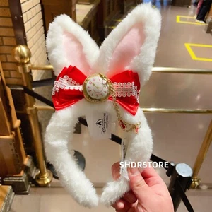 Disney 2023 autentica fascia orecchio Alice nel paese delle meraviglie coniglio bianco disneyland - Foto 1 di 2