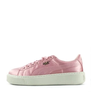 Scarpe da ginnastica Puma donna basket platform raso sneakers colore rosa - Foto 1 di 6