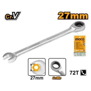 Ratcheting Combination Wrench Spanner Head Geared Wrench Ratchet Spanner 27mm - Bild 1 von 1