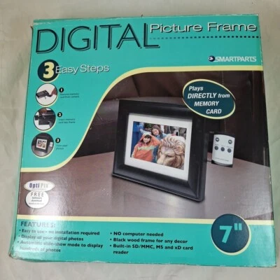 Smartparts Digital Picture Frame SP70MW With Original Box - Image 1 of 4