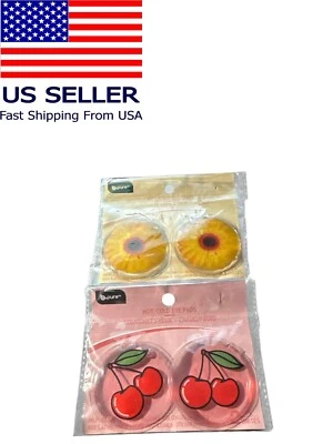 B.Pure Hot Cold Eye Pads 2 Piece Set Sunflowers Cherry new new - Image 1 of 2