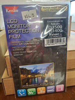 Kenko LCD Monitor Protection Film for Nikon D3500 / 3400 - Image 1 of 2