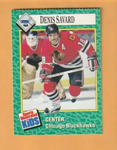 Denis Savard Chicago Blackhawks 1990 Sports Illustrated for Kids I #118 1P - Imagen 1 de 2