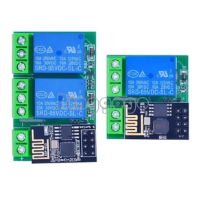 NEW ESP8266 Dual Channel WIFI Relay Module ESP-01/01S DC5V With Relay Indicator - Bild 1 von 13