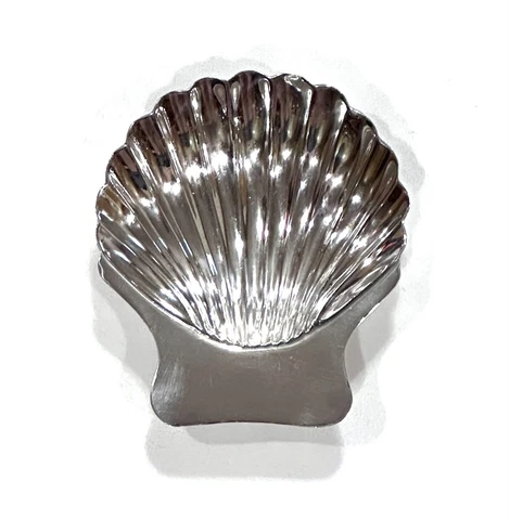 Vintage Maciel Mexico Sterling Silver 925 Footed Scalloped Clam Shell Bowl Cover