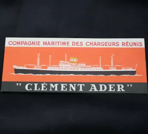 Vintage CHARGEURS REARIS LINE "Clement Ader" Gepäckaufkleber NOS unbenutzt - Bild 1 von 1