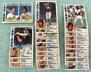 TOPPS 1984 MLB SET - Complete - Cleveland Indians - Picture 1 of 2