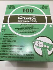  100 Stück Wilkinson Einweg Hospital Rasierer Twin zweischneidig Einwegrasierer