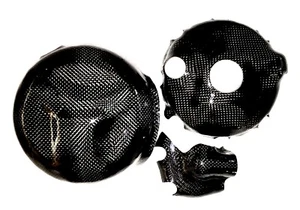 HONDA VTR1000 FIRESTORM SC36 3x CARBON LIMADECKEL KUPPLUNGSDECKEL WASSERPUMPE - Bild 1 von 2