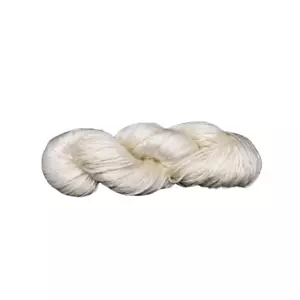 ANAMIKA SILK YARN Pure Mulberry Silk Yarn undyed singles 500 yards per 100 grams - Picture 1 of 6