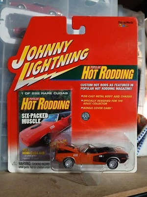 Johnny Lightning Popular Hot Rodding 1971 Plymouth 440 'cuda red - Image 1 of 2