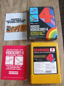 O1  OFFERS COMBINE VINTAGE FAIRCHILD CHANNEL F VIDEOCART CIB - 4 SPITFIRE - Picture 1 of 7
