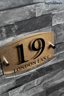 SIGNS&KEYS LTD House Door Signs, Plaques Door, Numbers, Personalised Name Plate wall