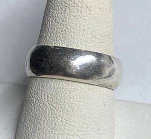 Sterling Silver 925 Wide Band Purity Ring Sz 8.75 C66 - Picture 1 of 6