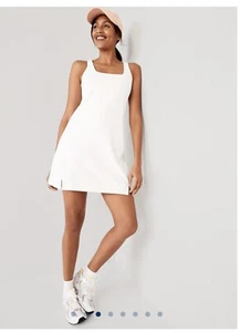 NEW White Tennis Dress, Athletic Dress, Exercise Dress Sz XL - Picture 1 of 4