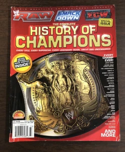WWE Magazine The Complete History Of Champions 2007 Issue WWE ECW No Poster - Imagen 1 de 6