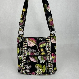 * Vera Bradley Moon Blooms Triple Zip Hipster Crossbody Shoulder Bag Purse READ - Picture 1 of 9