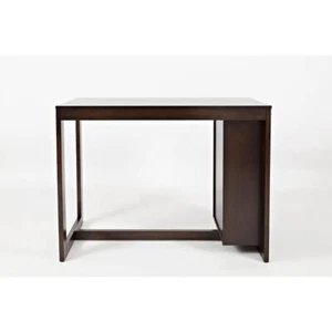 Counter Height 48" Dining Table with Shelving - Picture 1 of 7