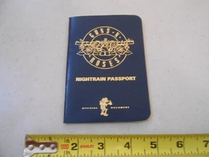 RARE 2021 GNR GUN'S N ROSES NIGHTTRAIN TOUR PASSPORT OFFICIAL DOCUMENT CONCERT - Picture 1 of 4