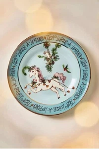 ANTHROPOLOGIE PHANNAPAST TAYCHAMAYTHAKOOL 12 Days Christmas Lords Dessertteller - Bild 1 von 1