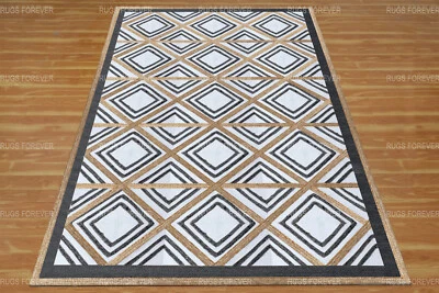 Indio Mano Trenzado Yute Área de Alfombra Bohemio Cuarto de Estar Kilim Dhurries - Imagen 1 de 4