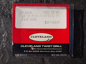 Qty 5 Cleveland 5/16-24 NF HS GT Plug Form Taps P5 - Picture 1 of 4
