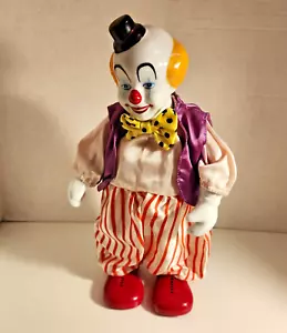 Clown da circo musicale e in movimento vintage suona mandare i clown alto 12" - Foto 1 di 4