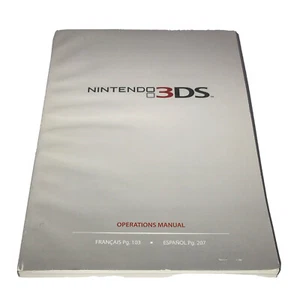 Nintendo 3DS System Libretto Istruzioni Manuale Operazioni Inglese Francese Spagnolo - Foto 1 di 10