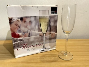 Royal Leerdam 'Memories' 6 x Champagne Flutes 190mL 6.75oz UNUSED - Picture 1 of 6