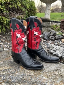 lucchese 7 B Marlboro Western Cowboy Boots Mothers Day Gift - Picture 1 of 15