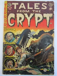 Tales From The Crypt #45 GD (EC, diciembre de 1954) ¡Cubierta de ataque de rata gigante Jack Davis! - Imagen 1 de 3