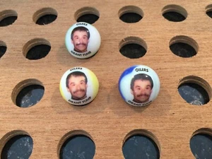 Vintage | "Grant Fuhr" Oilers | Black on Assort. of Color | Marble | LOT OF 3 - Picture 1 of 4