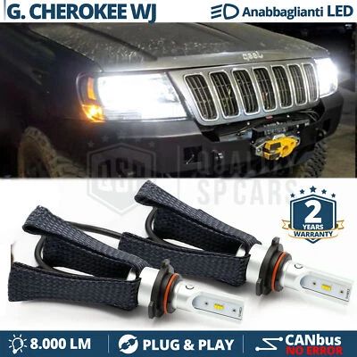 Kit Full LED HB4 per JEEP GRAND CHEROKEE WJ ANABBAGLIANTI CANbus 6500K 8000LM - Immagine 1 di 4