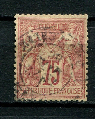 France : 75 C stamp from 1876 - used - Image 1 of 2