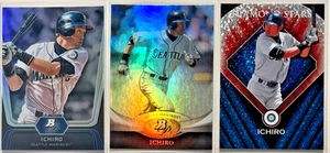(3x) Ichiro Suzuki 2011 Topps & Bowman LOTE PREMIUM con LÁMINA ARCO IRIS Y DIAMANTE REF. - Imagen 1 de 5