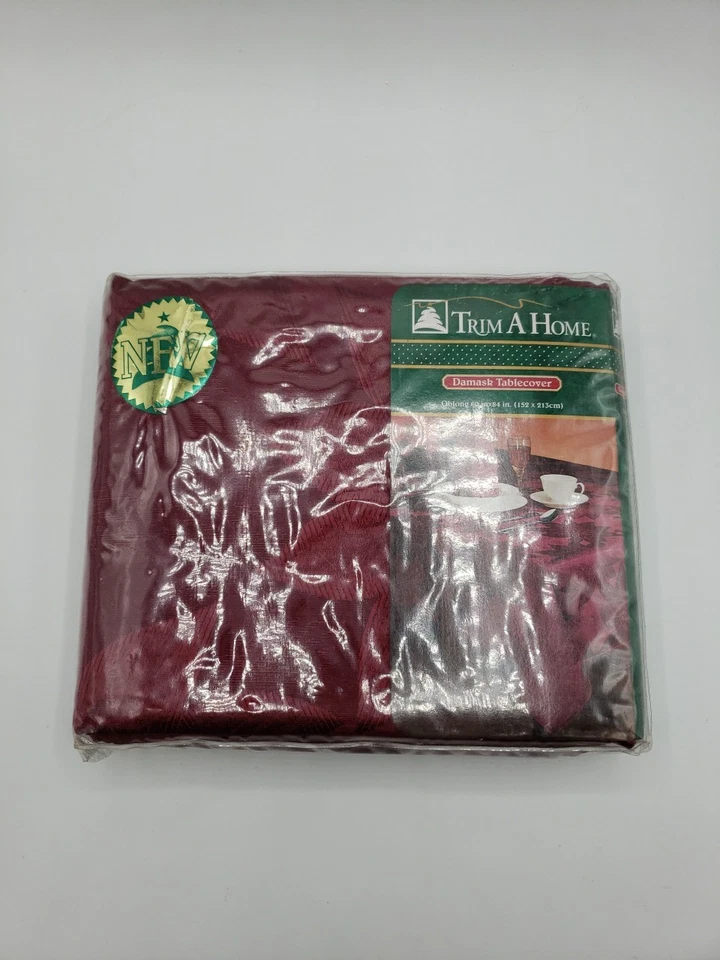 Mantel Damasco 60x84 Holiday Poinsettias Foto 1 de 4