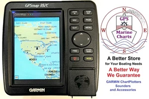 GARMIN GPSmap 182C ChartPlotter GPS Marine Navigation, Sonar Sounder, EXCELLENT! - Picture 1 of 10