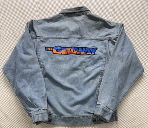 Chaqueta Denim The Getaway 1994 Promo Película Alec Baldwin Talla M - Imagen 1 de 9