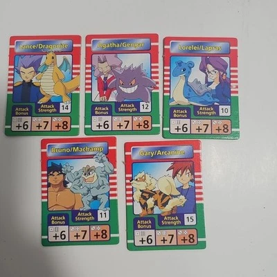 Juego de Mesa Entrenador Maestro Pokémon De Colección 5 Cartas Rivales Piezas de Reemplazo Foto 1 de 3