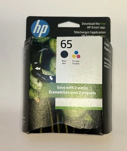 NEW Genuine HP 65 Black & Tri-Color Combo - Ink Cartridges 2 Pack Exp 3/25 - Picture 1 of 7