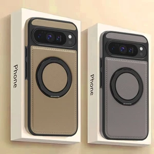 Magsafe Funda para Google Pixel 10 9 Pro XL 9A 9 8 Pro Móvil Soporte Anillo Cuero - Imagen 1 de 20