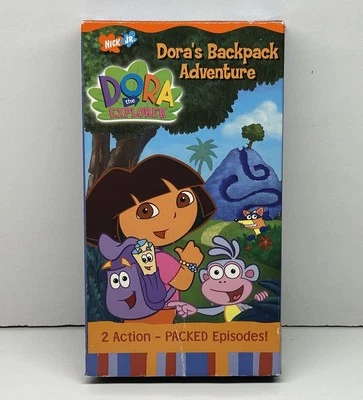 Dora the Explorer Backpack Adventure VHS Nick Jr Video Tape VTG Nickelodeon Show - Image 1 of 4