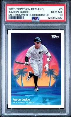 2020 Topps On Demand MLB Summer Blockbuster 5 Aaron Judge PSA 10 - Image 1 of 2