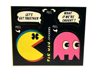 Pac-Man Sticker #47 1980 Fleer Bally Midway MFG Pinky - Picture 1 of 2