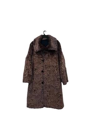 Vintage Faux Fur Long Coat Purple Sz.L - Image 1 of 3