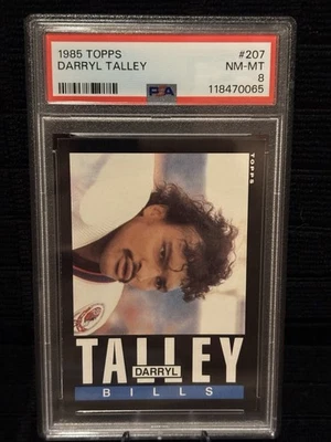 Topps Darryl Talley #207 1985 novato RC PSA 8 casi nuevo-como nuevo * losa nueva * Gigantes Foto 1 de 2