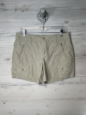 Pantalones Cortos Columbia Para Mujer 10 Caqui Tostado Senderismo Aire Libre Utilidad Bolsillos con Cremallera AL4406 Foto 1 de 4