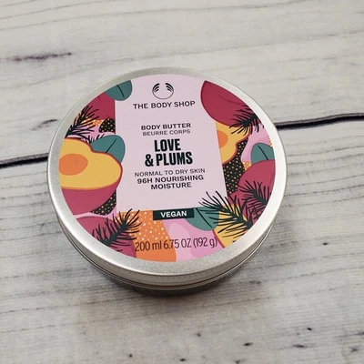 The Body Shop Love & Plums 96 H Nourishing Moisture Body Butter 200 ml/6.75oz - Image 1 of 3