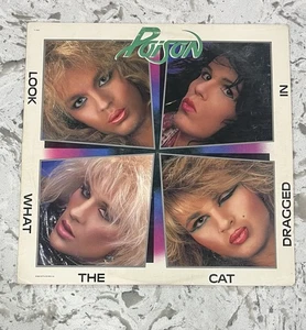 1986 Poison Look What the Cat Dragged In 12” Vinyl Record *Combine Shipping* - Imagen 1 de 7