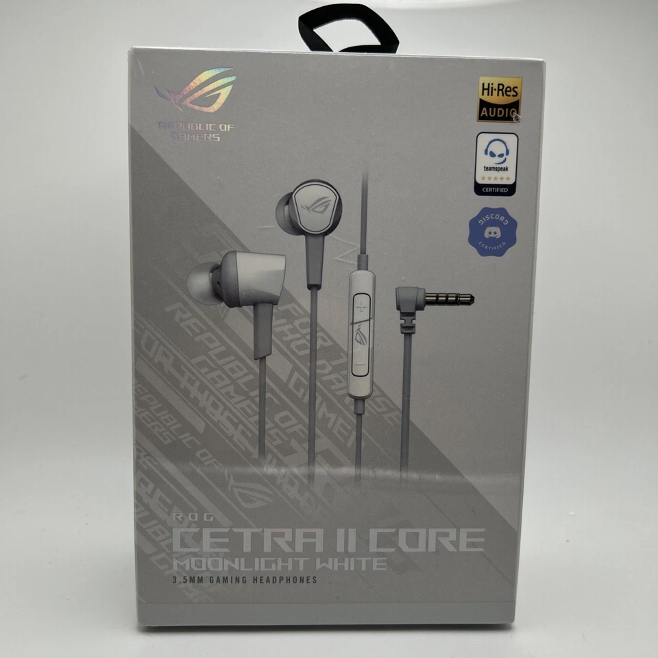 ASUS Cetra II Core Headphones Wired In-ear Gaming White (90YH0360-B2UA00)